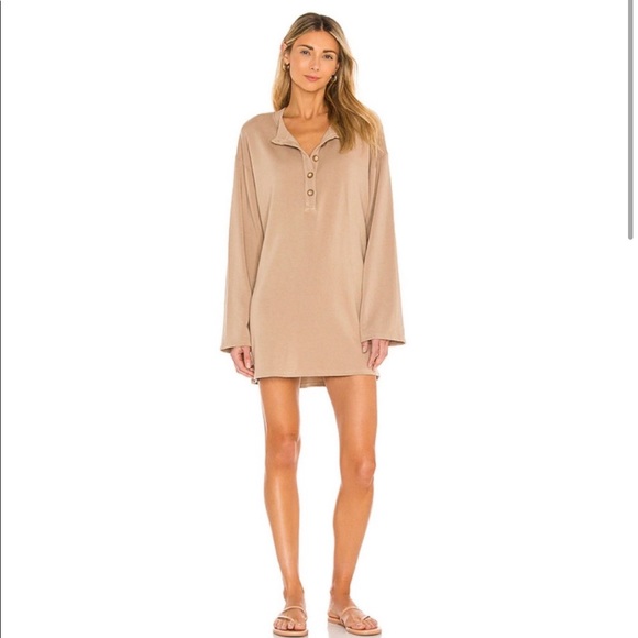 Lovers + Friends Hailey Henley Sweatshirt Dress - Picture 1 of 4